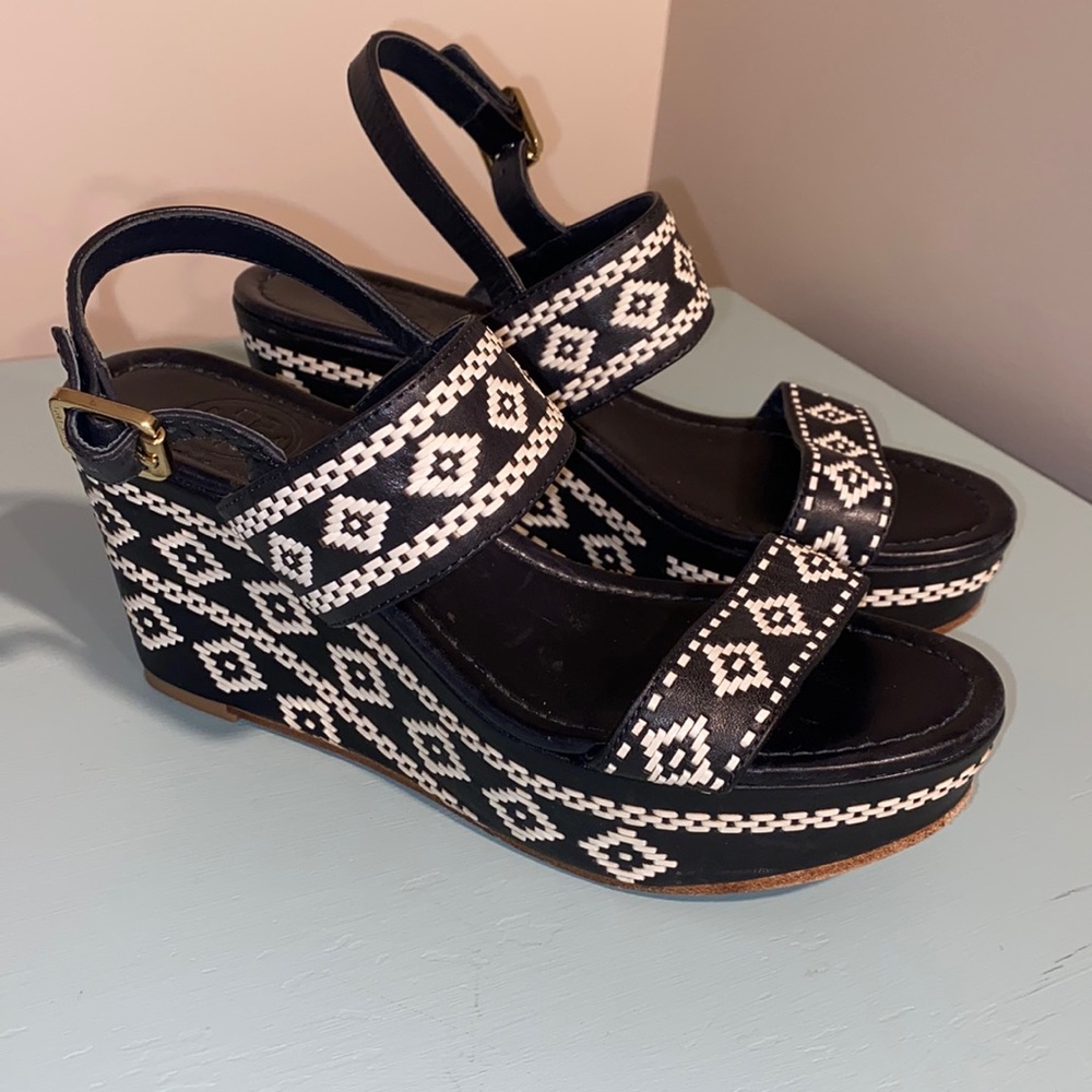 Tory Burch Platform Wedge Sandals